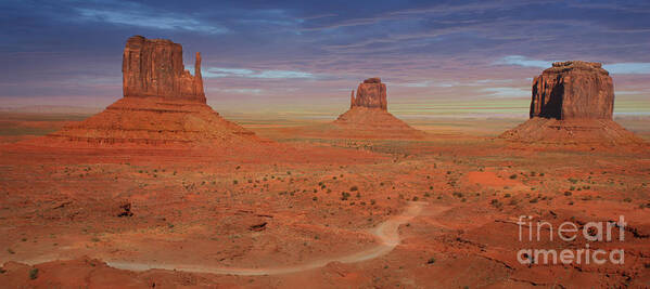 Landscape Art Print featuring the photograph Monument Valley Spires by Ed Stokes