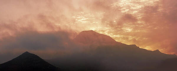 Sunrise Art Print featuring the photograph Morning mist on Tenerife by Sun Travels