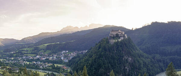 European Art Print featuring the photograph Panorama of Hohenwerfen Castle by Vaclav Sonnek