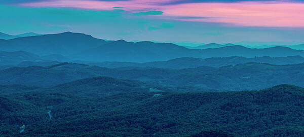 Blue Ridge Mountains Art Print featuring the photograph Twilight by Melissa Southern