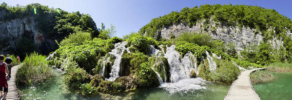 Attraction Art Print featuring the photograph The Plitvice Lakes In The National Park #51 by Martin Zwick