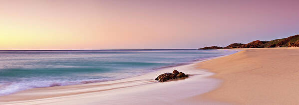 Tranquility Art Print featuring the photograph Australian Beach Susnet by Neal Pritchard Photography