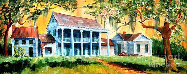 Louisiana Art Print featuring the painting Bayou Country by Diane Millsap