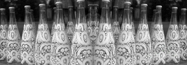 Spring Water Art Print featuring the photograph Bottle Line-Up by Nina Silver