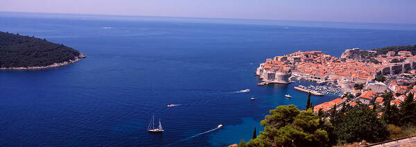 Photography Art Print featuring the photograph Buildings At The Waterfront, Dubrovnik by Panoramic Images