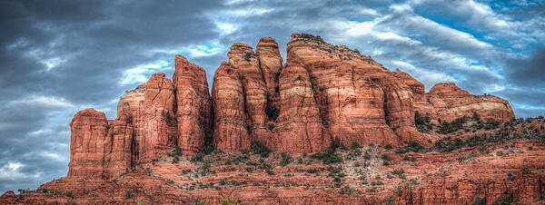 Hdr Art Print featuring the photograph Cathedral Rock by Ross Henton