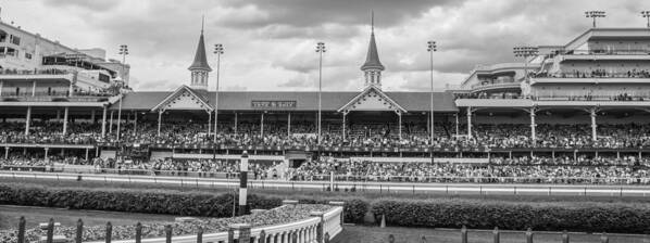 Churchill Downs Art Print featuring the photograph Churchill Downs and Twin Spires by John McGraw