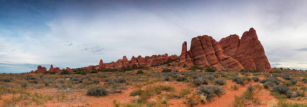 Scenics Art Print featuring the photograph Fins Near Sand Dune Arch, Arches by Fotomonkee