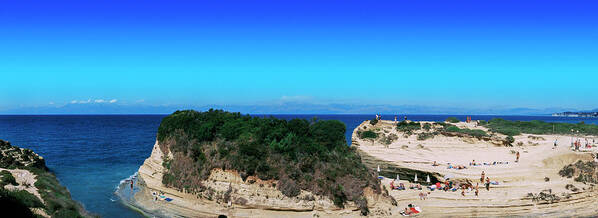 Photography Art Print featuring the photograph High Angle View Of An Island, Corfu by Panoramic Images