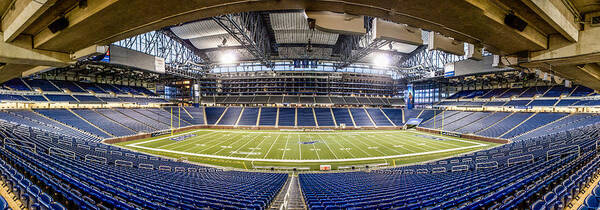 Ford Field Art Print featuring the photograph Inside Ford Field by John McGraw