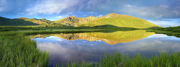 Feb0514 Art Print featuring the photograph Mt Bierstadt From Guanella Pass Colorado by Tim Fitzharris