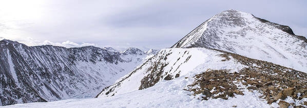 Quandary Art Print featuring the photograph Quandary Peak Panorama by Aaron Spong