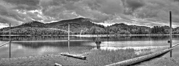 Panorama Art Print featuring the photograph Sunny Beach Point 3 by SC Heffner