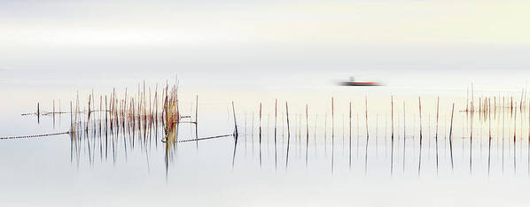 Panorama Art Print featuring the photograph The Boat by Juan Luis Duran