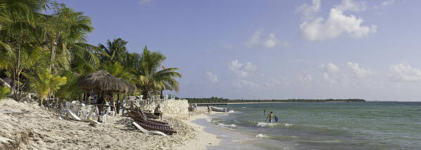 Panorama Art Print featuring the photograph Tropical Beach by Alan Tonnesen