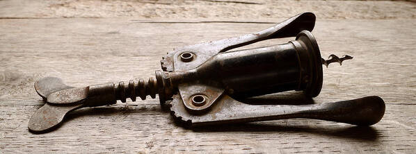 Wine Art Print featuring the photograph Vintage Corkscrew by Jon Neidert