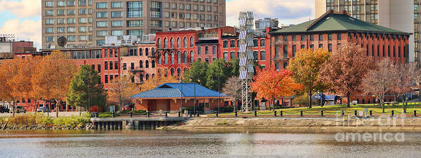 Water Street Art Print featuring the photograph Water Street Downtown Toledo 5226 b by Jack Schultz