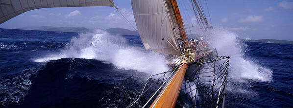 Photography Art Print featuring the photograph Yacht Race, Caribbean by Panoramic Images