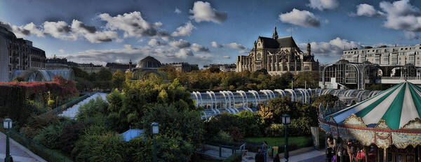 Carrousel Art Print featuring the photograph Les Halles mk 1 by Wessel Woortman