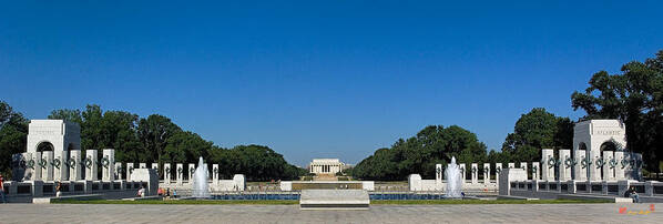 Scenic Art Print featuring the photograph The World War II Memorial Panorama DS027 by Gerry Gantt