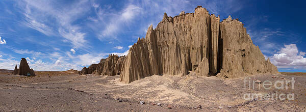 Encanto Art Print featuring the photograph Bolivia Rock pinnacles panorama #2 by Warren Photographic