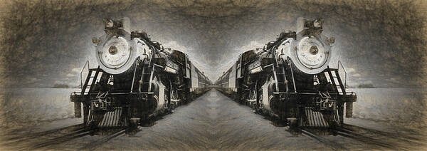 Railroad Art Print featuring the photograph From out of the Past #3 by Paul W Faust - Impressions of Light