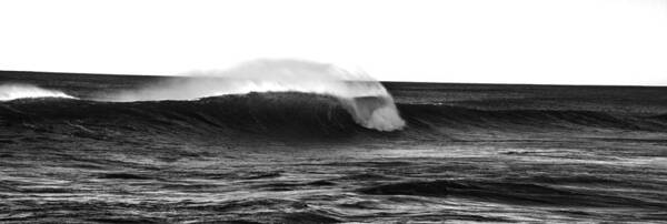 Climate Art Print featuring the photograph Black and White Wave by Pelo Blanco Photo