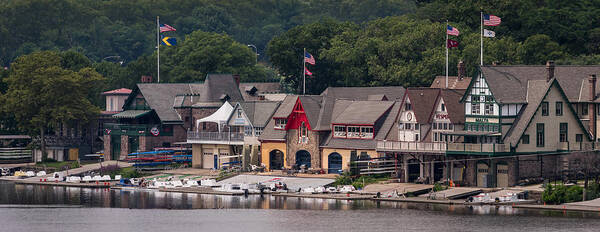 Terry D Photography Art Print featuring the photograph Boathouse Row Philadelphia PA by Terry DeLuco