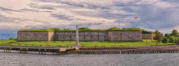 Fort Independence At Castle Island Art Print featuring the photograph Fort Independence At Castle Island by Brian MacLean