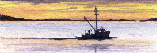 Cape Cod Art Print featuring the painting Headed Home by Heidi Gallo