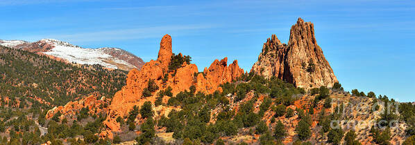 Garden Of The Gods High Point Art Print featuring the photograph High Point Panorama At Garden Of The Gods by Adam Jewell