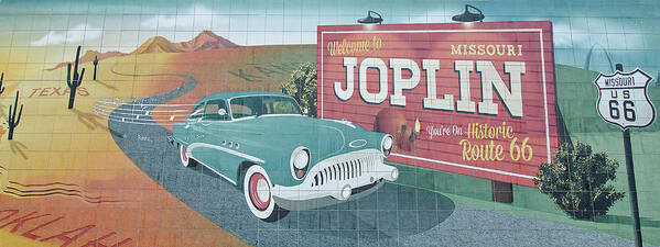 Joplin Route 66 Art Print featuring the photograph Joplin Route 66 by Susan McMenamin