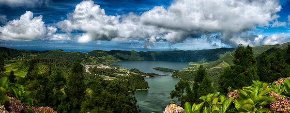 Acores Art Print featuring the photograph LandscapesPanoramas015 by Joseph Amaral