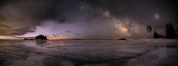 Astrophotography Art Print featuring the photograph Milky Way at Nautical Twilight by Jakub Sisak
