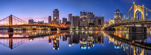 Pittsburgh Art Print featuring the photograph Pittsburgh's Allegheny Riverfront by Matt Hammerstein