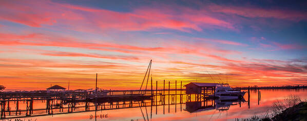  Sunset At Pawleys Island South Carolina Art Print featuring the photograph Sunset at Pawleys Island by Joe Granita
