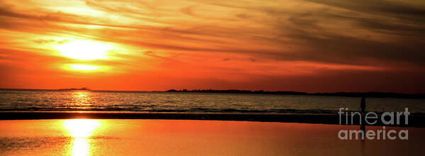 Sunset Art Print featuring the photograph Sunset on the water by JCV Freelance Photography LLC