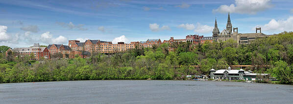Georgetown University Art Print featuring the photograph Georgetown University Panorama by Brendan Reals