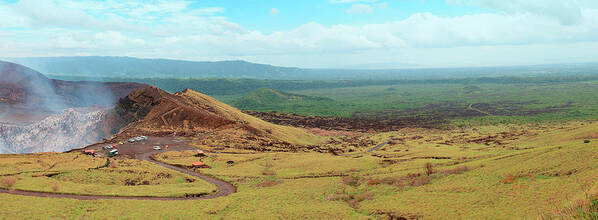 Panoramic Art Print featuring the photograph Masaya Volcano Crater In Nicaragua by Thepalmer