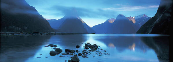 Scenics Art Print featuring the photograph New Zealand, South Island, Fiordland by Peter Adams