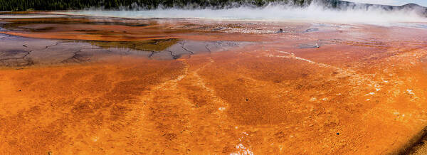Travel Art Print featuring the photograph Grand Prismatic Spring in Yellowstone National Park #59 by Alex Grichenko