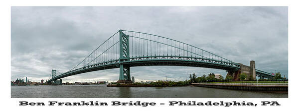 Cityscape Art Print featuring the photograph Ben Franklin Bridge by Kyle Lee