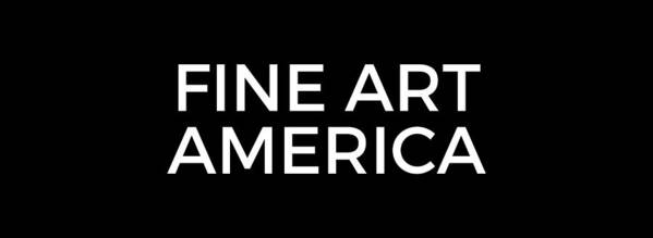 Logo Art Print featuring the photograph Fine Art America Logo White by Fine Art America