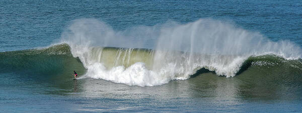Kauai Art Print featuring the photograph Overhead Wave Surfing. by Doug Davidson
