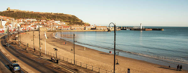 England Art Print featuring the photograph Scarborough South Shore by Les Hutton