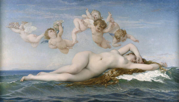 Alexandre Cabanel Art Print featuring the painting The Birth of Venus #7 by Alexandre Cabanel
