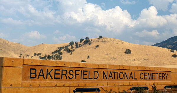 Bakersfield National Cemetery Art Print featuring the photograph Bakersfield National Cemetery #1 by Jeff Lowe