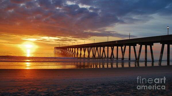 Blue Art Print featuring the photograph Sunrise Panorama 16X9 Ratio by Bob Sample