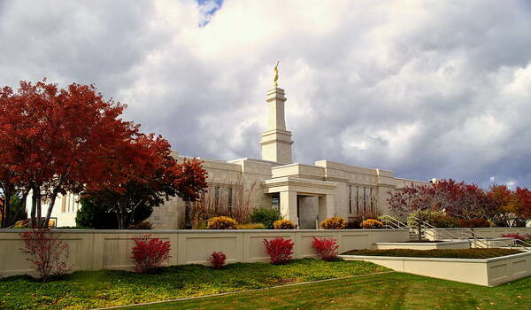 Temple Art Print featuring the photograph Monticello Utah LDS Temple #2 by Nathan Abbott