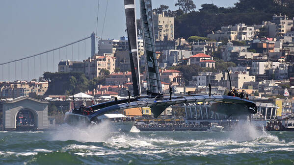 Oracle Art Print featuring the photograph America's Cup Oracle #3 by Steven Lapkin
